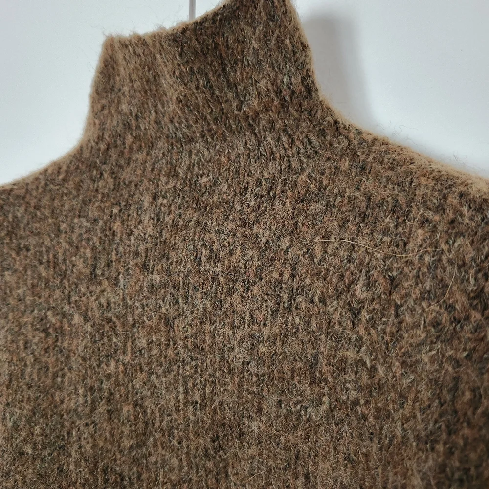 Zara Brown Turtleneck Sweater - Picture 3 of 9